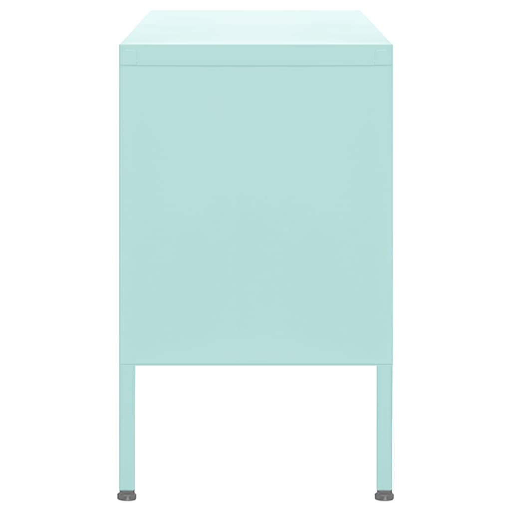 Meuble TV Vert menthe 105x35x50 cm Acier - XIOS