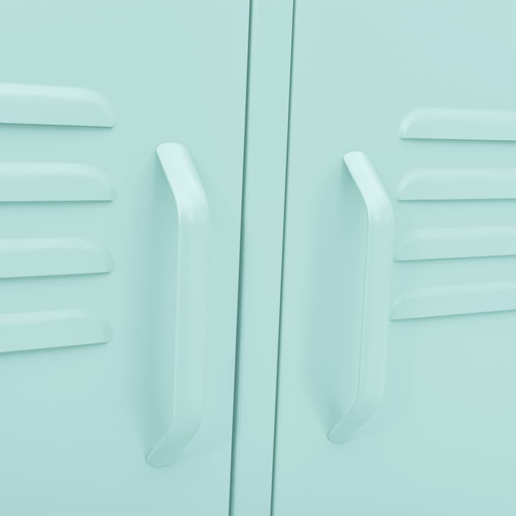 Meuble TV Vert menthe 105x35x50 cm Acier - XIOS