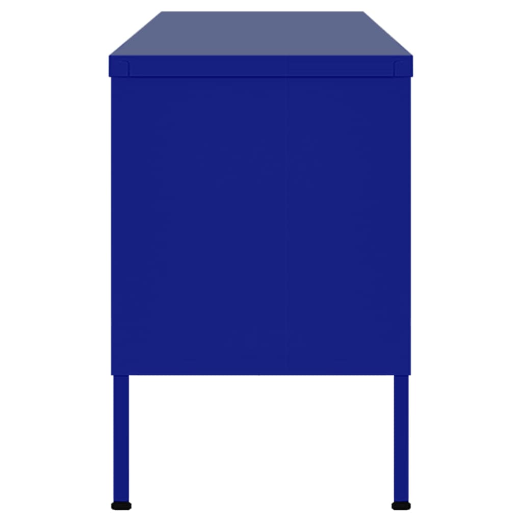 Meuble TV Bleu marine 105x35x50 cm Acier - XIOS