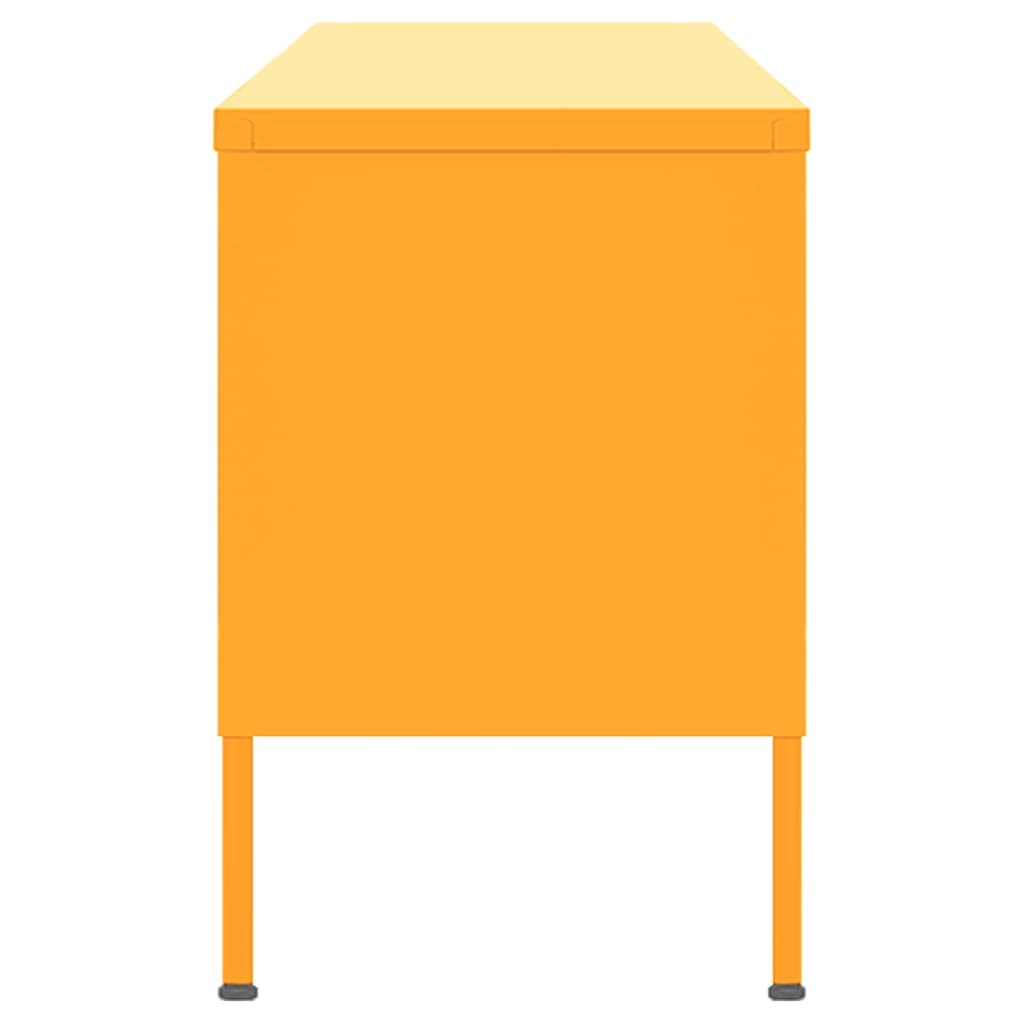 Meuble TV Jaune moutarde 105x35x50 cm Acier - XIOS