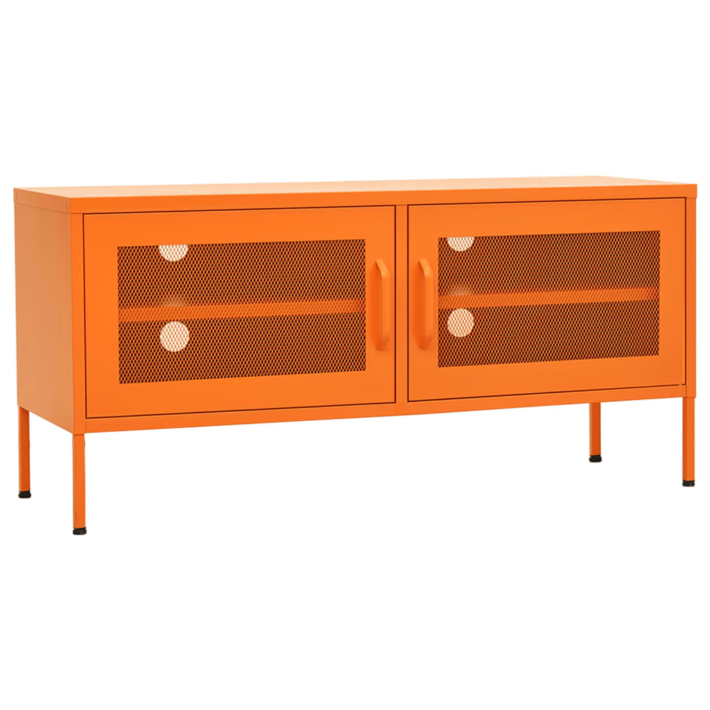 Meuble TV Orange 105x35x50 cm Acier - XIOS