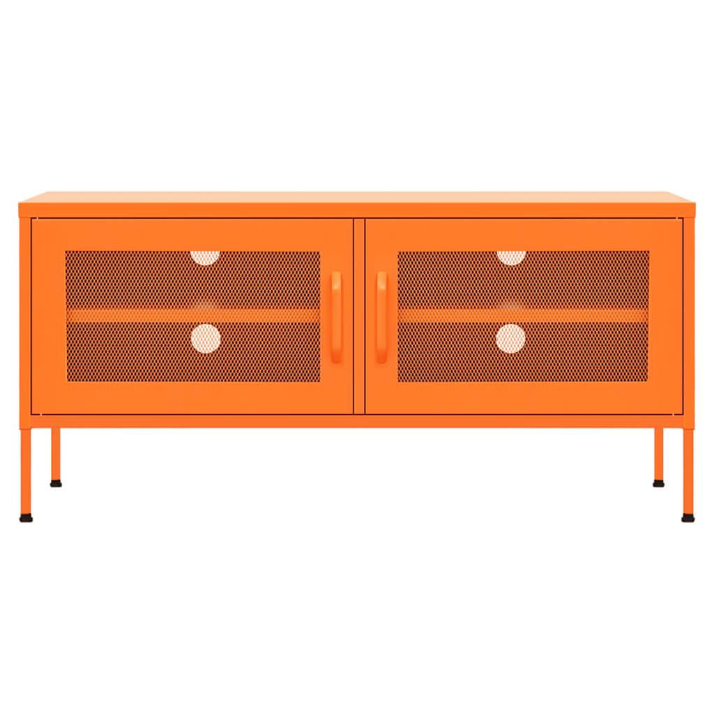 Meuble TV Orange 105x35x50 cm Acier - XIOS
