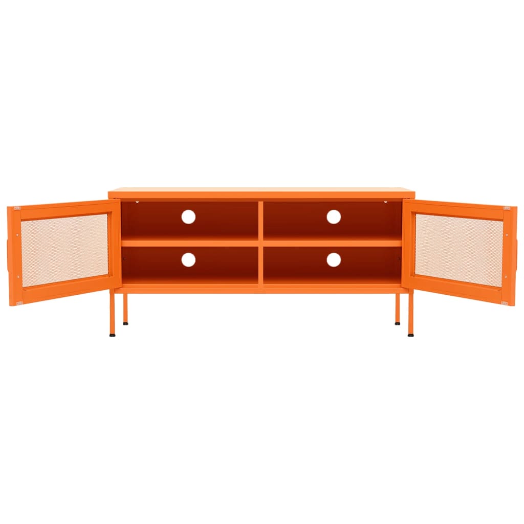Meuble TV Orange 105x35x50 cm Acier - XIOS