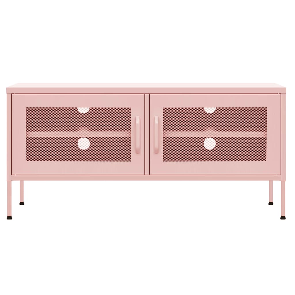 Meuble TV Rose 105x35x50 cm Acier Meubles TV vidaXL   