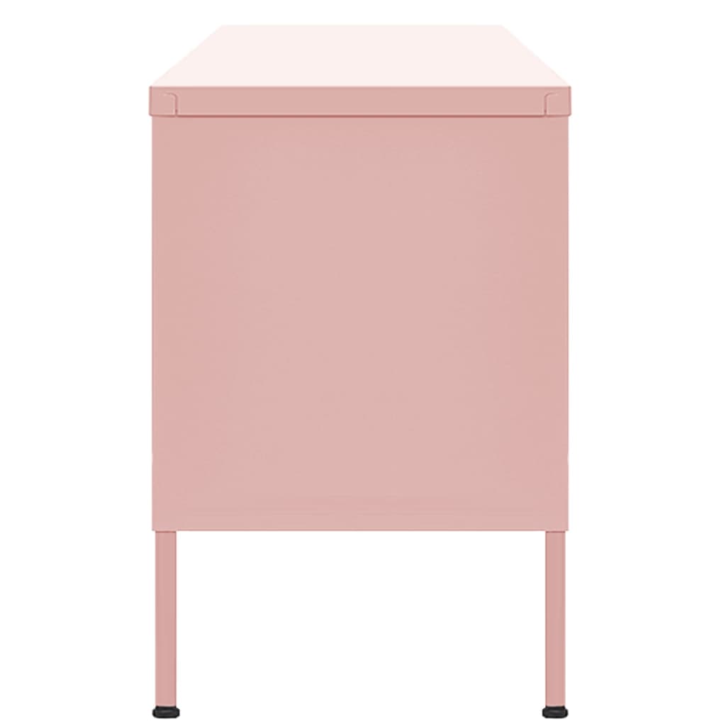 Meuble TV Rose 105x35x50 cm Acier Meubles TV vidaXL   