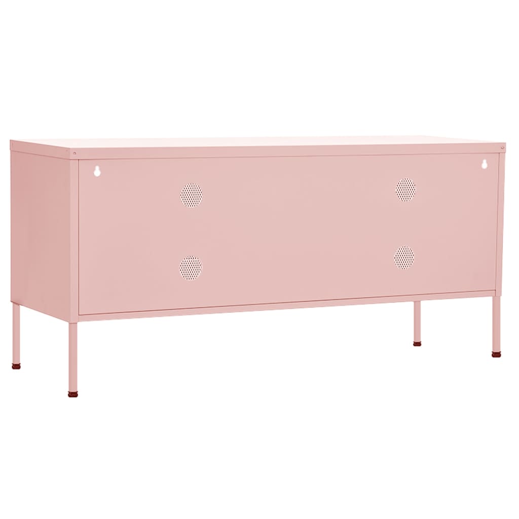 Meuble TV Rose 105x35x50 cm Acier Meubles TV vidaXL   