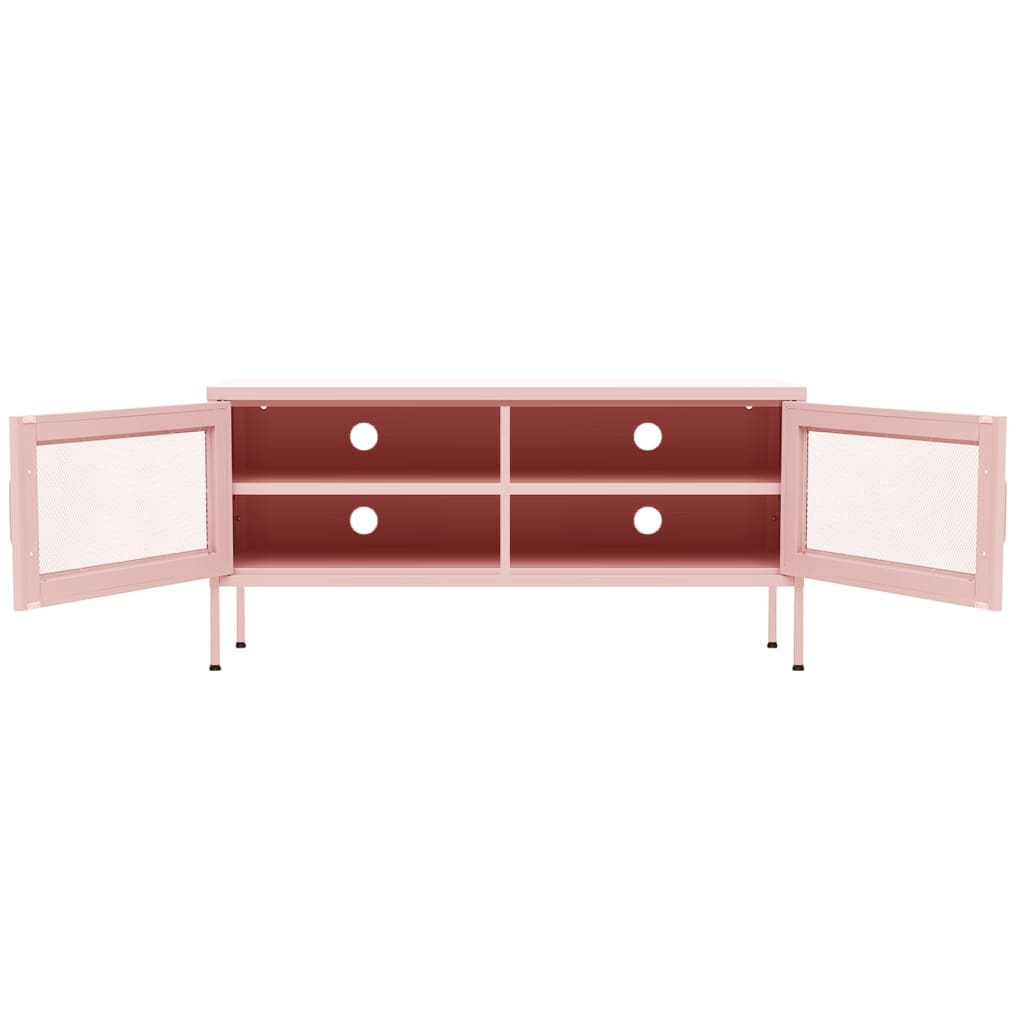 Meuble TV Rose 105x35x50 cm Acier Meubles TV vidaXL   