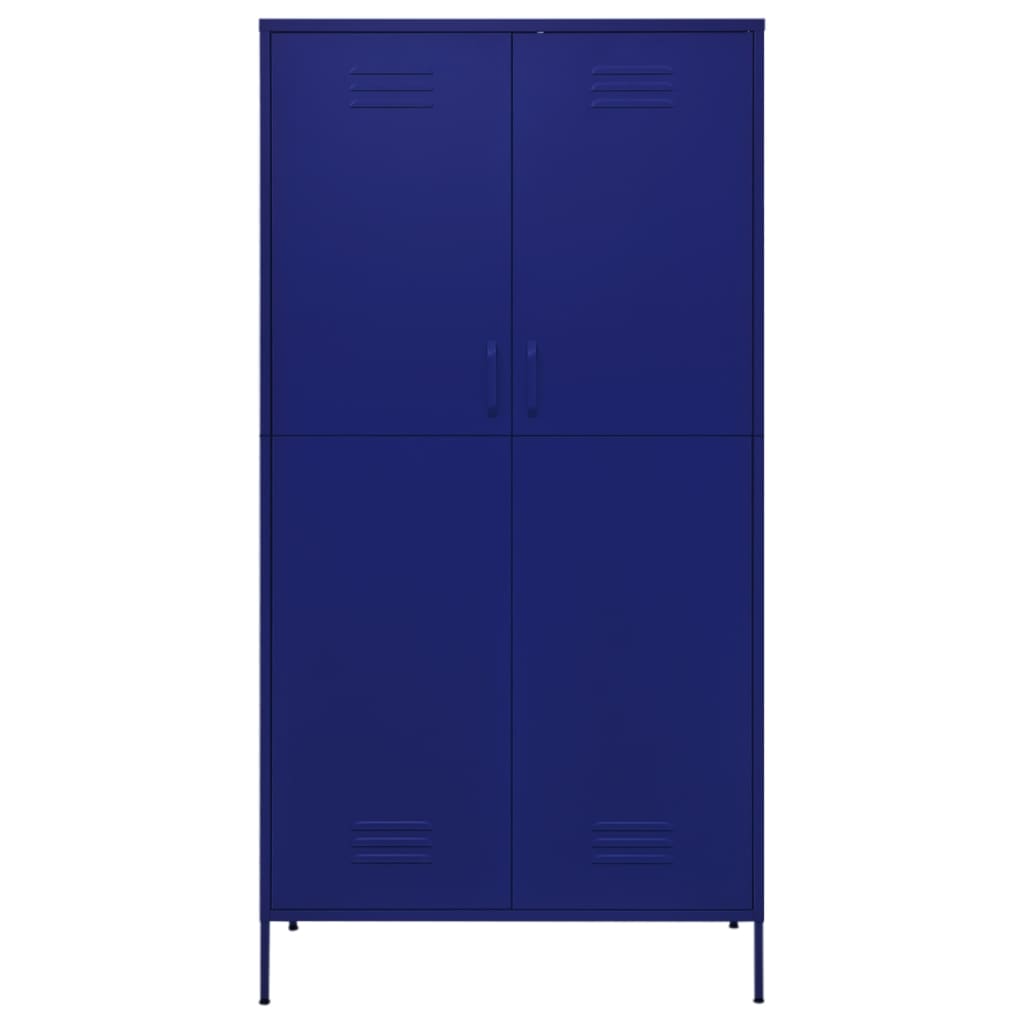 Garde-robe Bleu marine 90x50x180 cm Acier - XIOS
