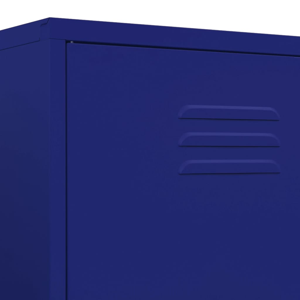 Garde-robe Bleu marine 90x50x180 cm Acier - XIOS