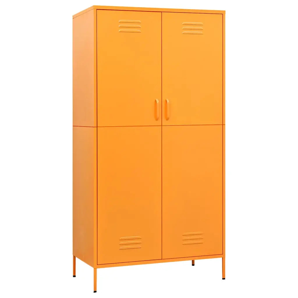 Garde-robe Jaune moutarde 90x50x180 cm Acier - XIOS