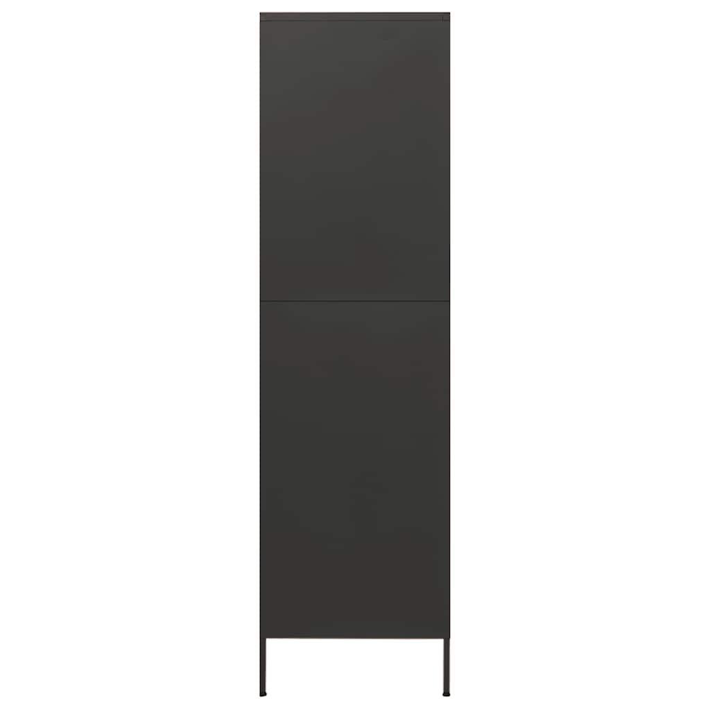 Garde-robe Anthracite 90x50x180 cm Acier - XIOS