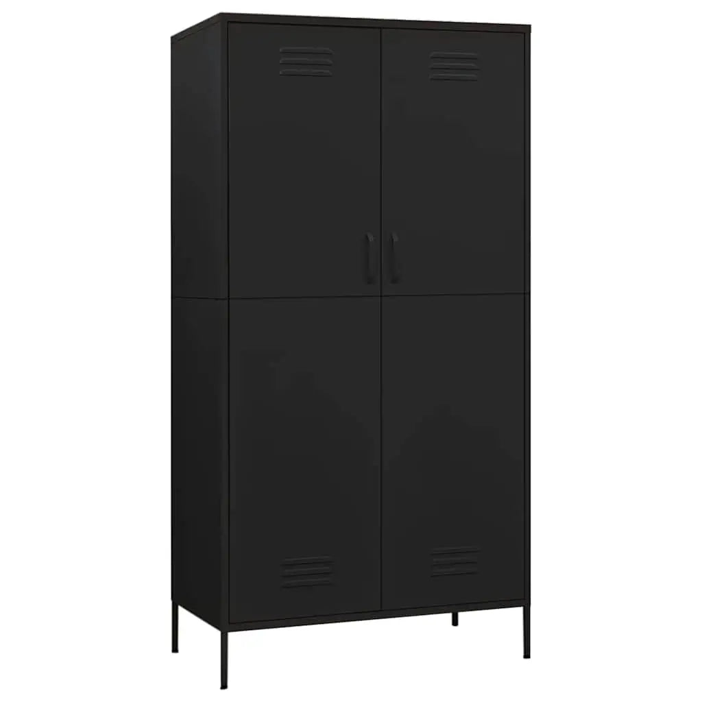 Garde-robe Noir 90x50x180 cm Acier - XIOS