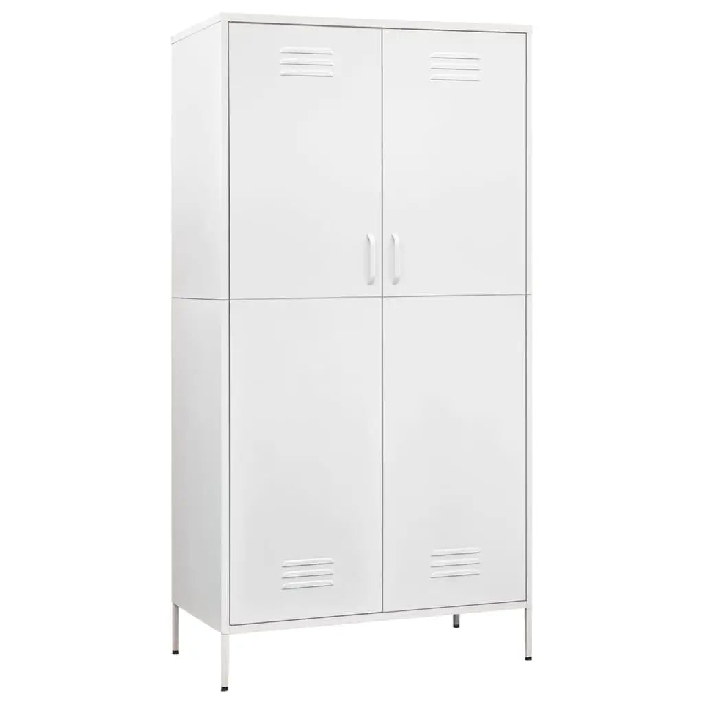 Garde-robe Blanc 90x50x180 cm Acier - XIOS