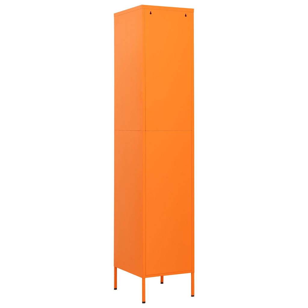 Armoire à casiers Orange 35x46x180 cm Acier - XIOS