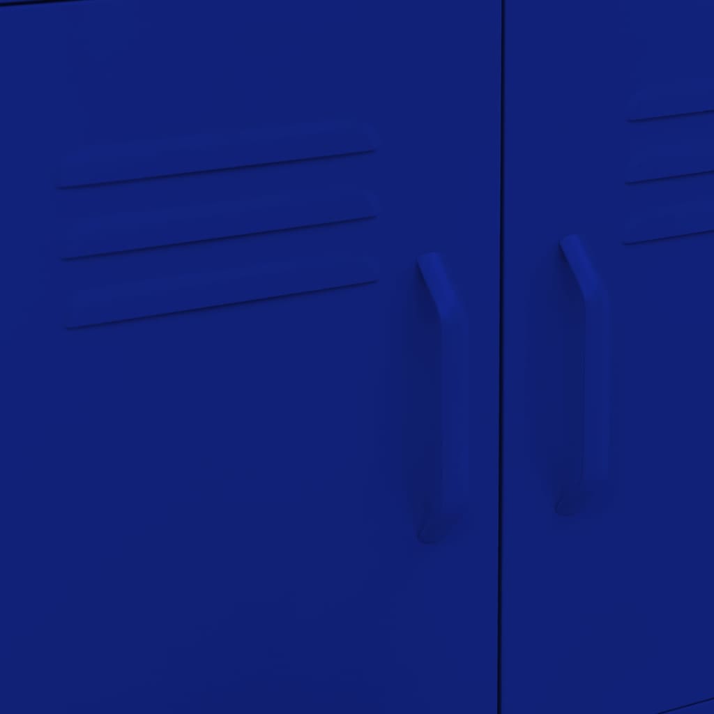 Armoire de rangement Bleu marine 60x35x56 cm Acier