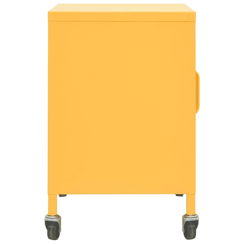 Armoire de rangement Jaune moutarde 60x35x56 cm Acier