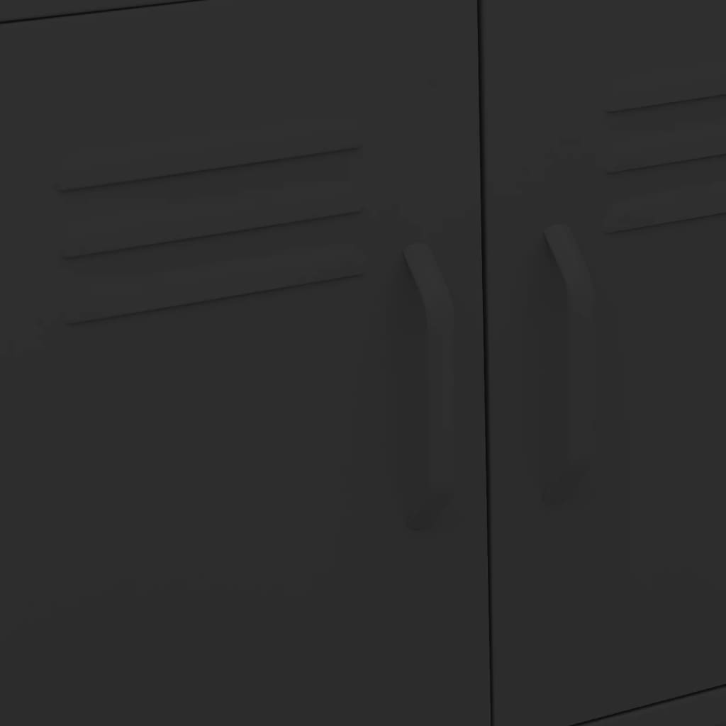 Armoire de rangement Noir 60x35x56 cm Acier