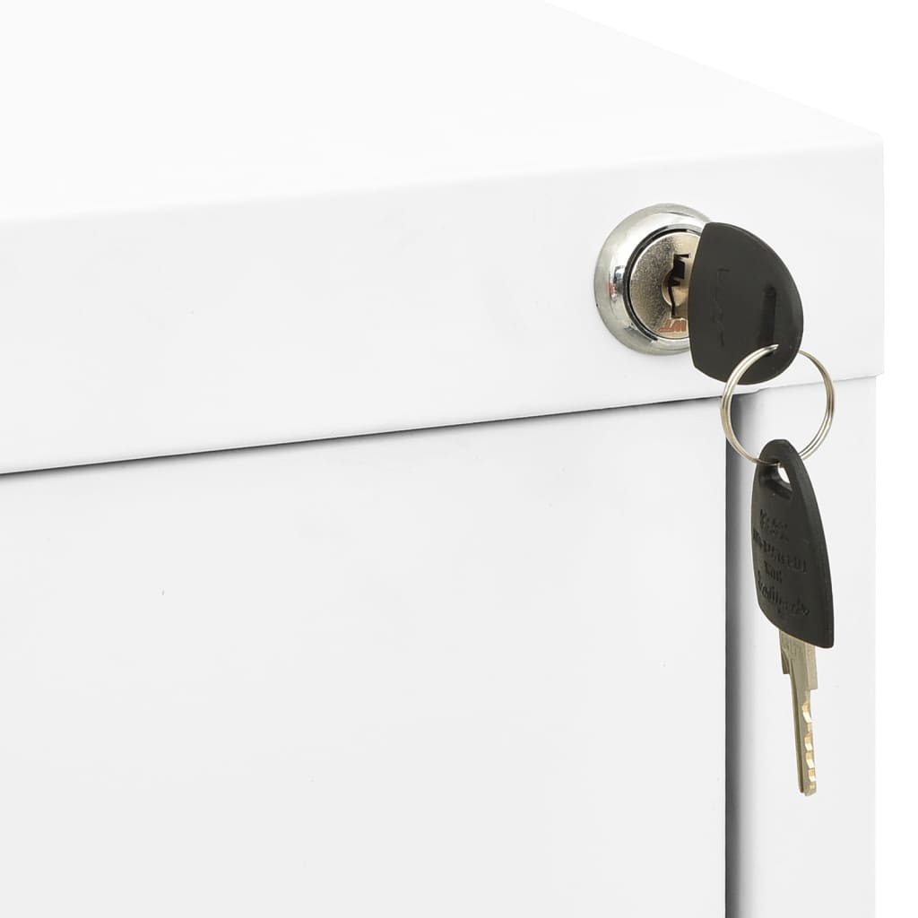 Classeur Blanc 46x62x72,5 cm Acier