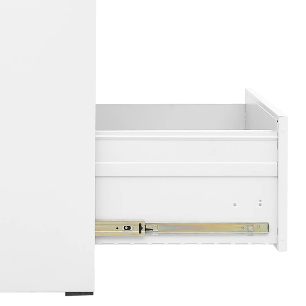 Classeur Blanc 46x62x72,5 cm Acier