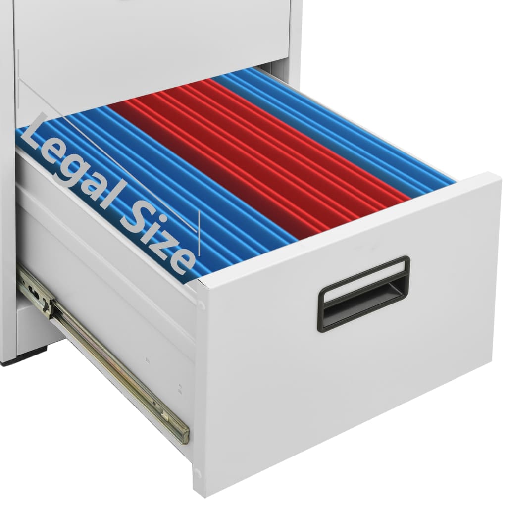 Classeur Gris clair 46x62x72,5 cm Acier - XIOS