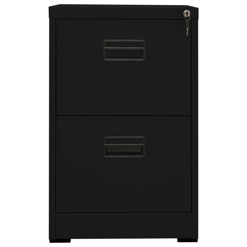Classeur Noir 46x62x72,5 cm Acier Classeur à tiroirs vidaXL