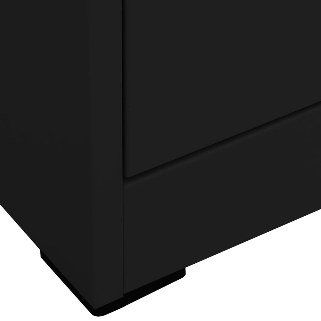 Classeur Noir 46x62x72,5 cm Acier Classeur à tiroirs vidaXL
