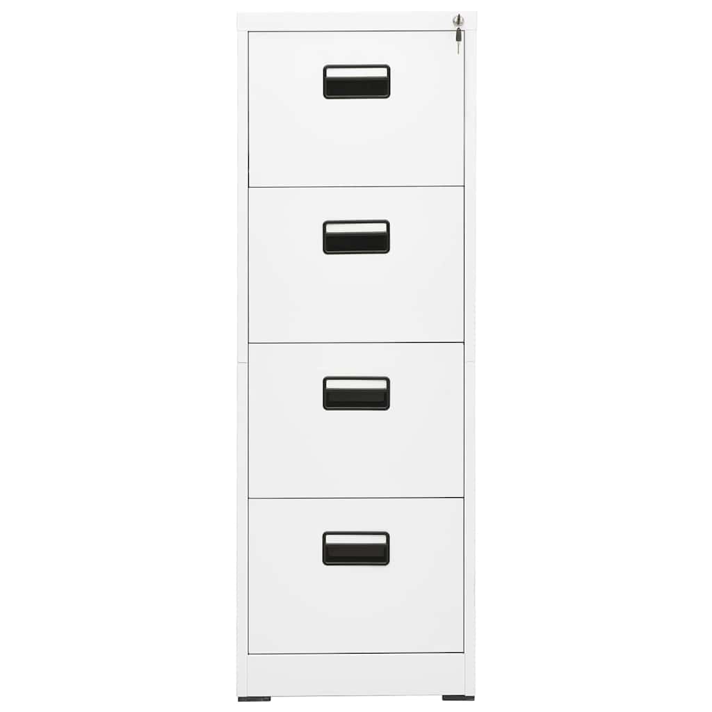 Classeur Blanc 46x62x133 cm Acier