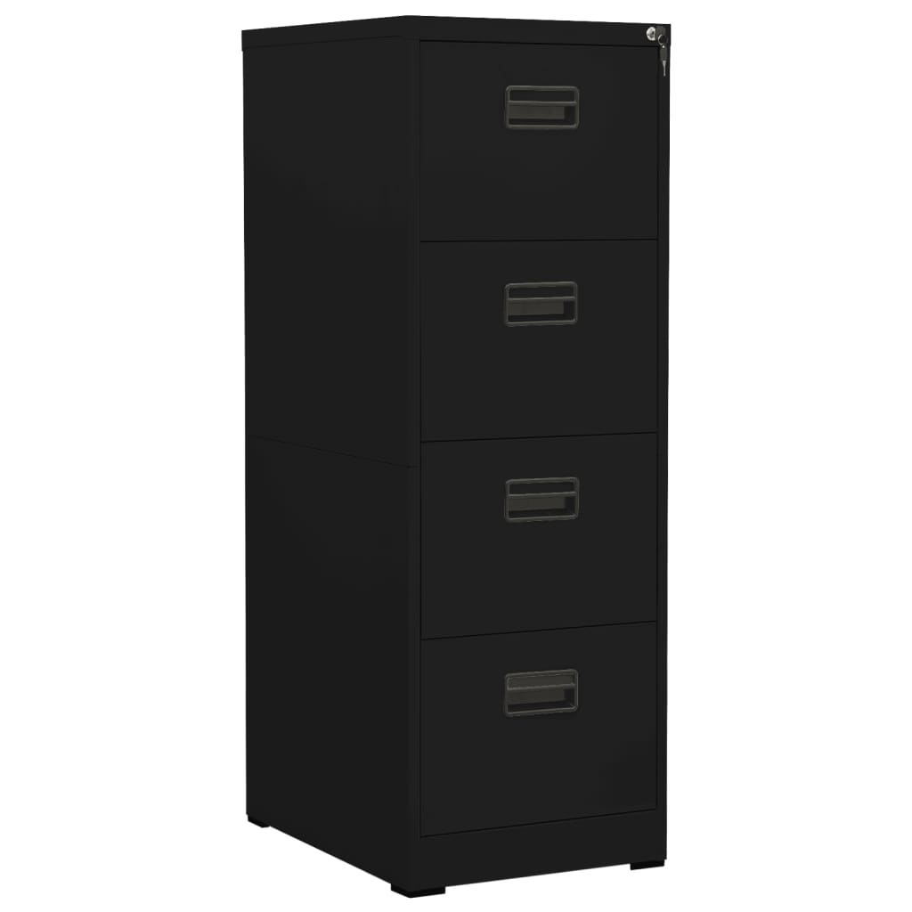 Classeur Noir 46x62x133 cm Acier - XIOS