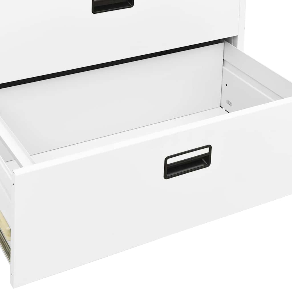 Classeur Blanc 90x46x72,5 cm Acier