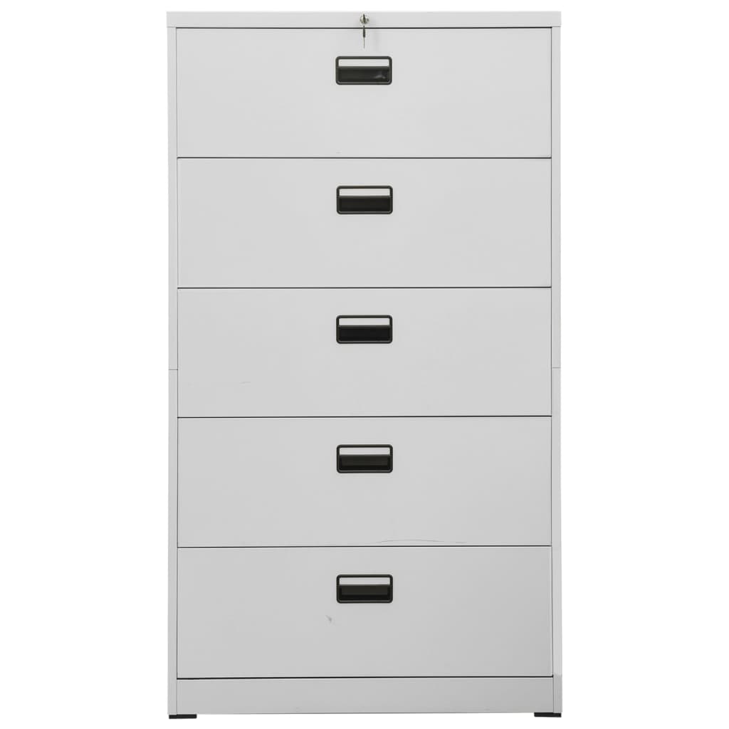 Classeur Gris clair 90x46x164 cm Acier - XIOS
