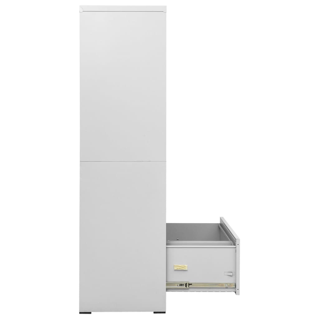 Classeur Gris clair 90x46x164 cm Acier - XIOS
