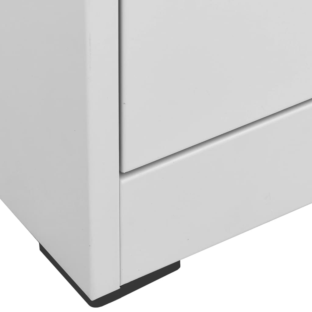 Classeur Gris clair 90x46x164 cm Acier - XIOS