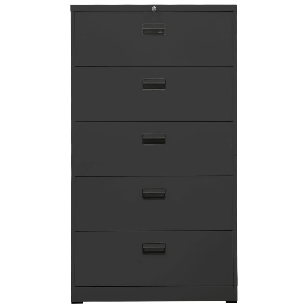 Classeur Anthracite 90x46x164 cm Acier Classeur à tiroirs vidaXL