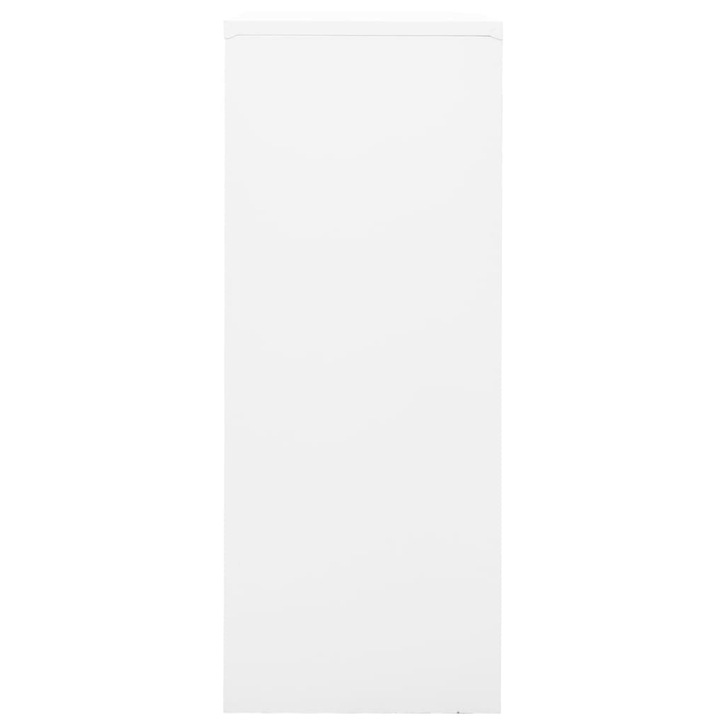 Armoire de bureau Blanc 90x40x102 cm Acier