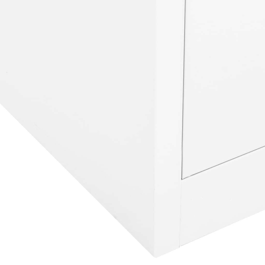 Armoire de bureau Blanc 90x40x102 cm Acier