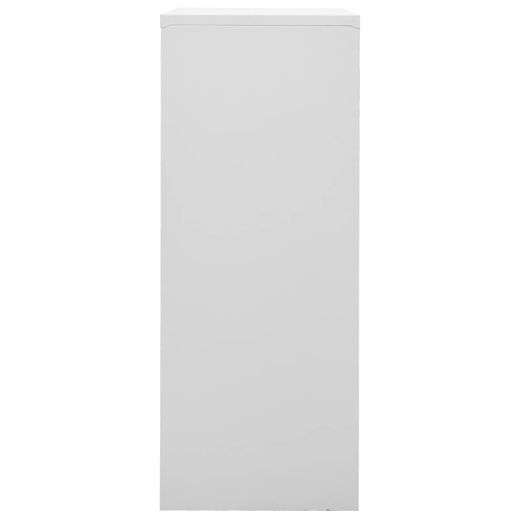 Armoire de bureau Gris clair 90x40x102 cm Acier