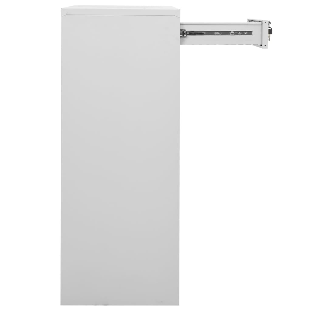Armoire de bureau Gris clair 90x40x102 cm Acier - XIOS