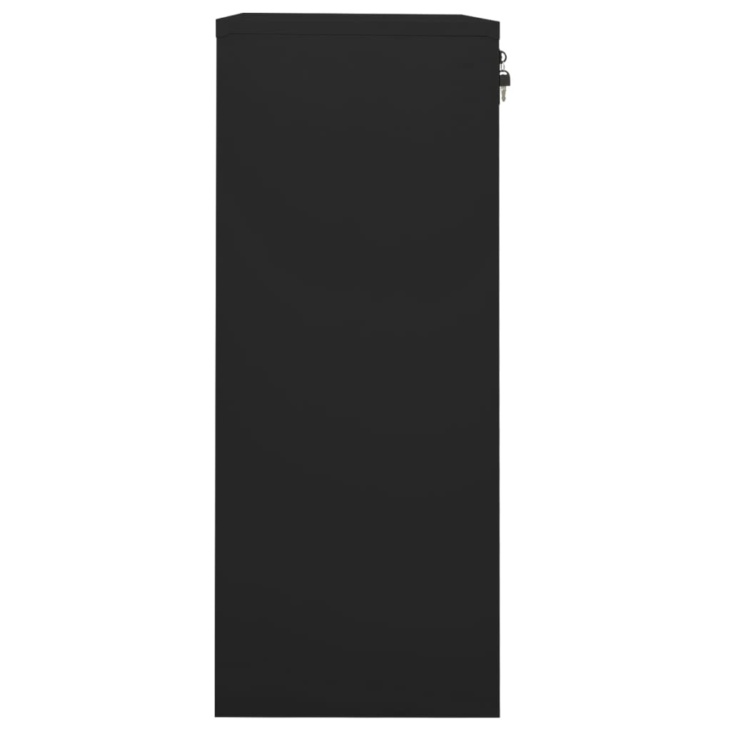 Armoire de bureau Noir 90x40x102 cm Acier - XIOS