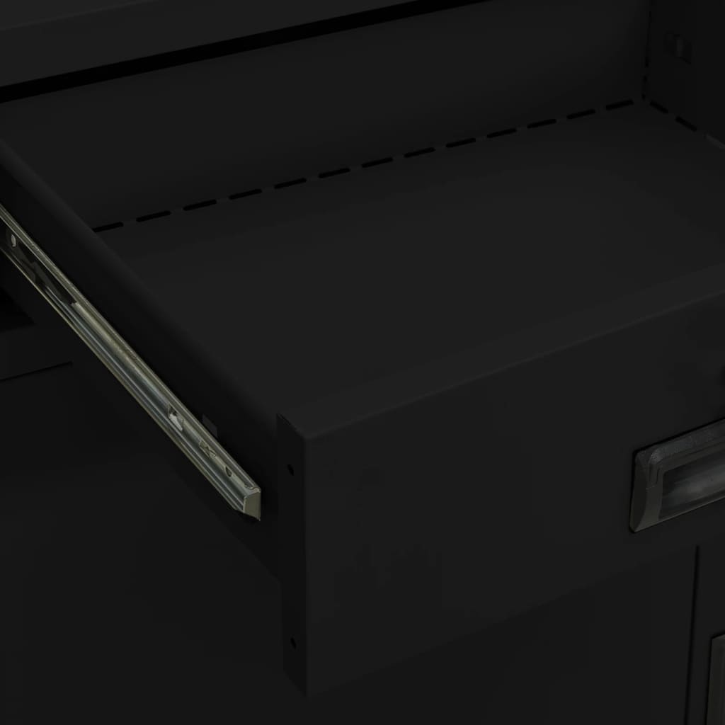 Armoire de bureau Noir 90x40x102 cm Acier - XIOS