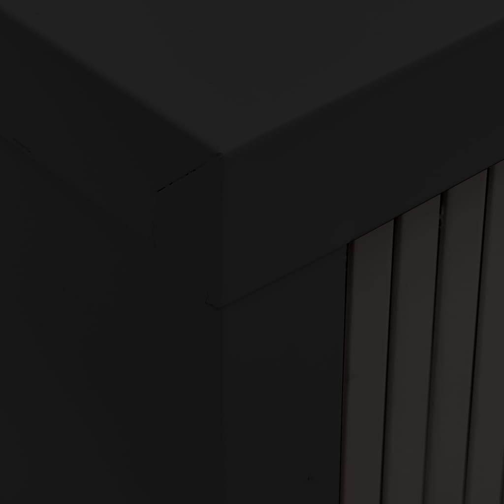 Armoire à portes coulissantes Noir 90x40x90 cm Acier