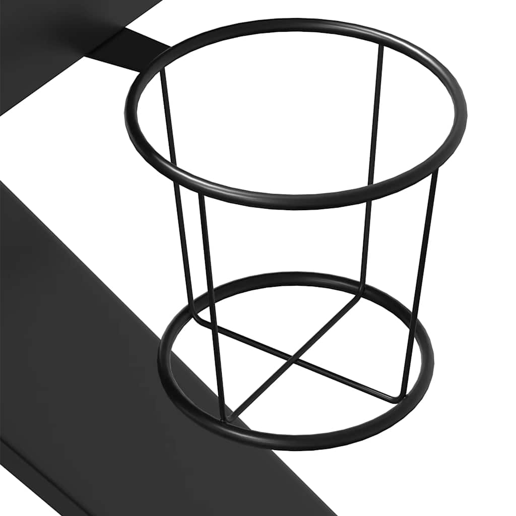 Bureau de jeu avec pieds en forme de K Noir 90x60x75 cm - XIOS