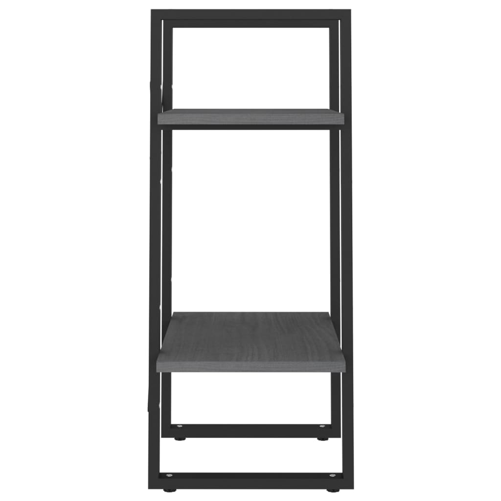 Bibliothèque à 2 niveaux Gris 40x30x70 cm Bois de pin massif - XIOS