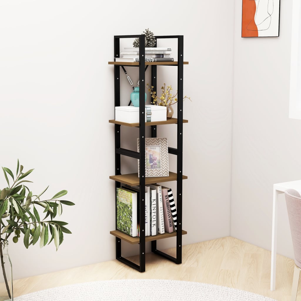 Bibliothèque à 4 niveaux 40x30x140 cm bois de pin massif Bibliothèques vidaXL