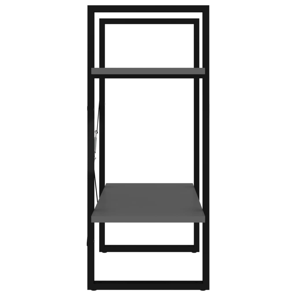Bibliothèque à 2 niveaux Gris 60x30x70 cm bois d'ingénierie - XIOS