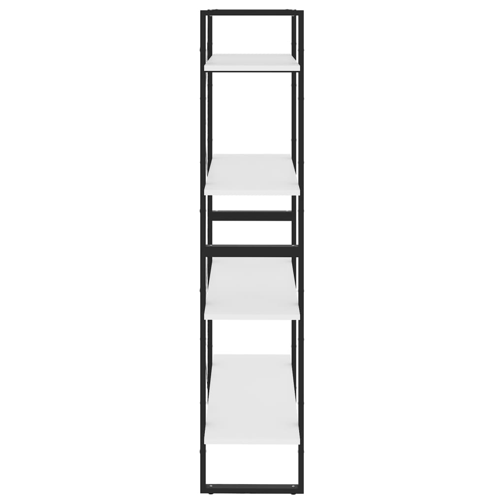 Bibliothèque à 4 niveaux Blanc 80x30x140 cm bois d'ingénierie - XIOS