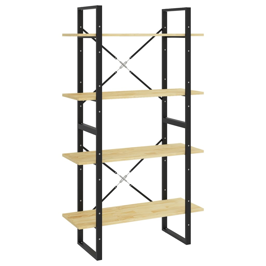 Bibliothèque à 4 niveaux 80x30x140 cm bois de pin massif - XIOS