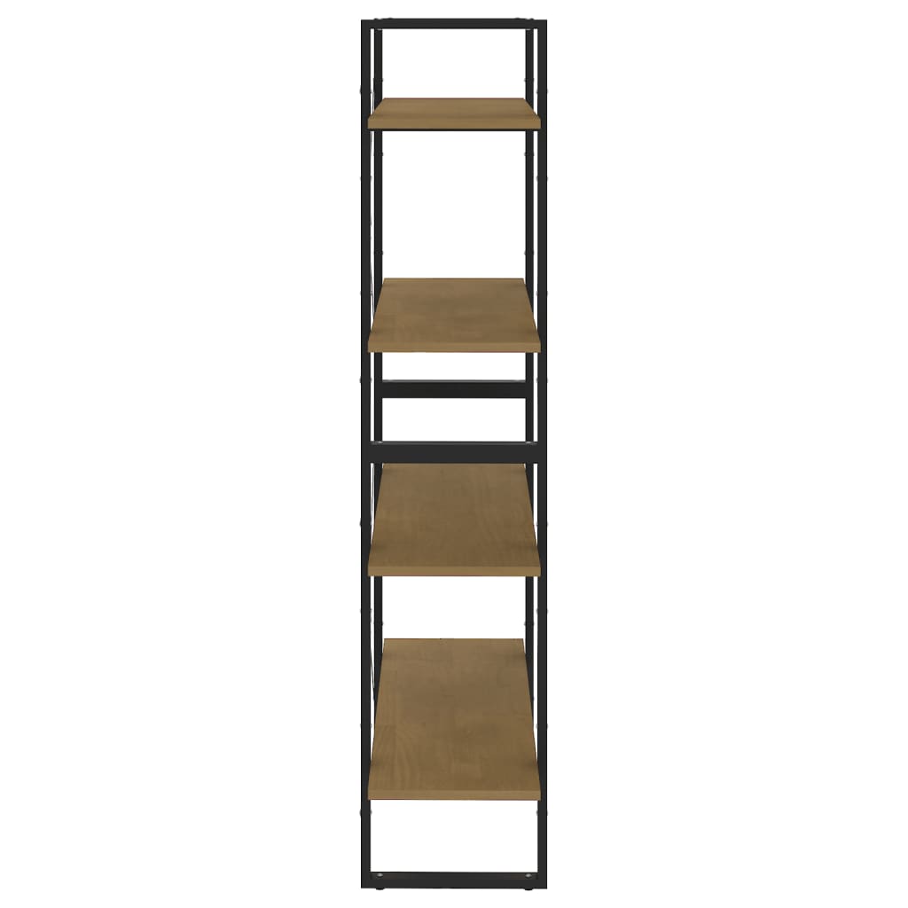 Bibliothèque à 4 niveaux 80x30x140 cm bois de pin massif - XIOS
