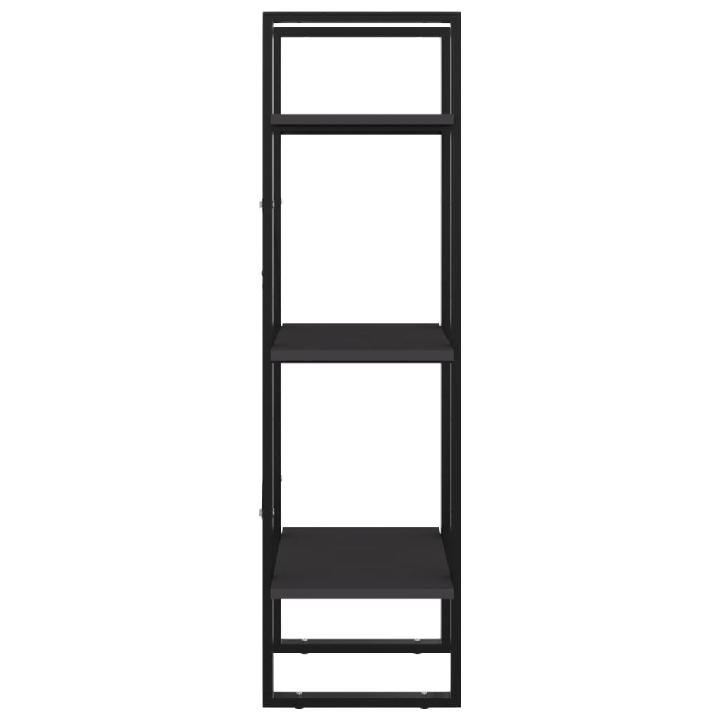 Bibliothèque à 3 niveaux gris 40x30x105 cm bois d'ingénierie - XIOS