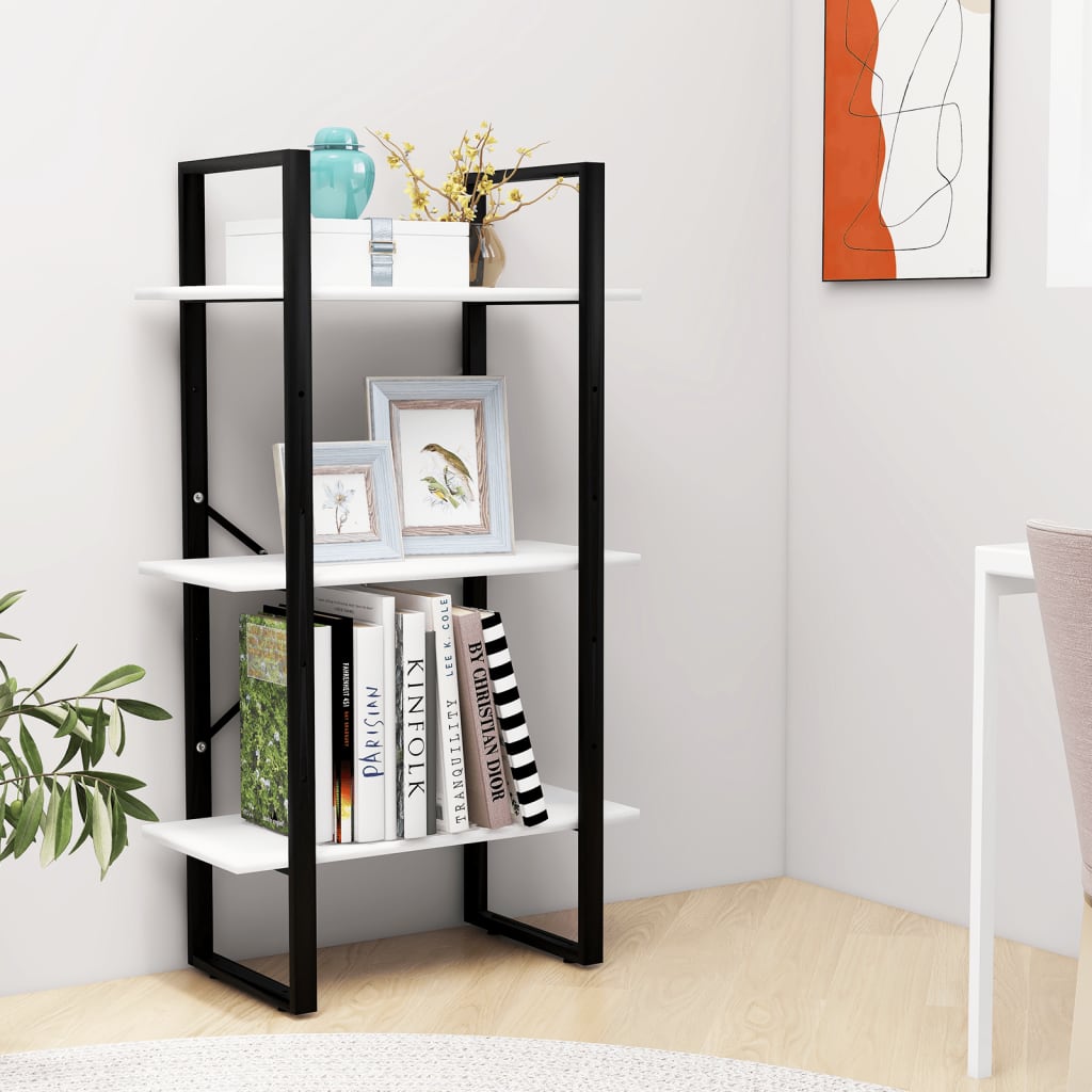 Étagère de rangement blanc 60x30x105 cm bois d'ingénierie - XIOS