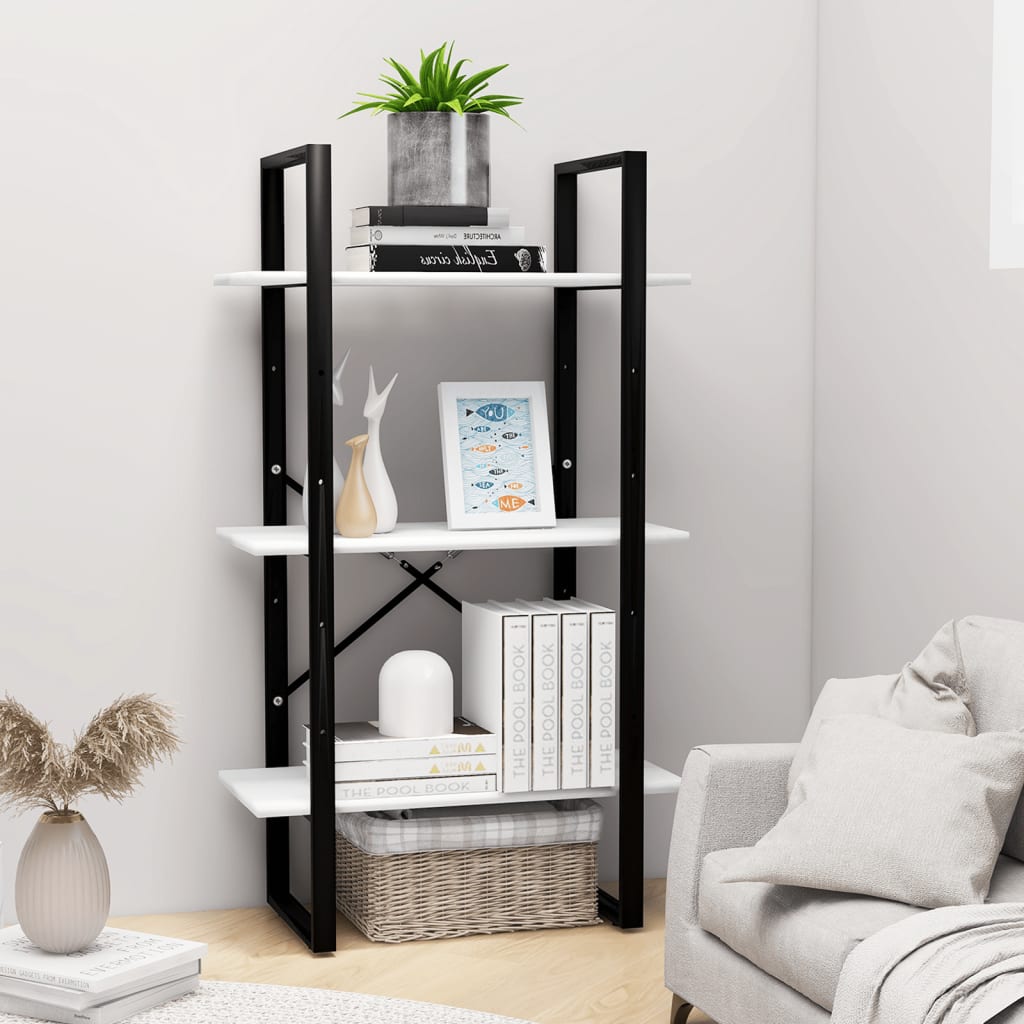 Étagère de rangement blanc 60x30x105 cm bois d'ingénierie - XIOS